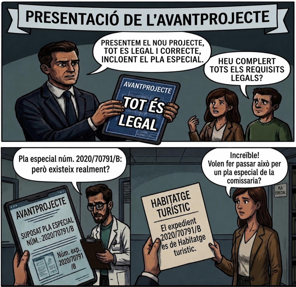 El pla especial urbanístic 2020/70791/B citat a l'avantprojecte no correspon a la comissaria de policia